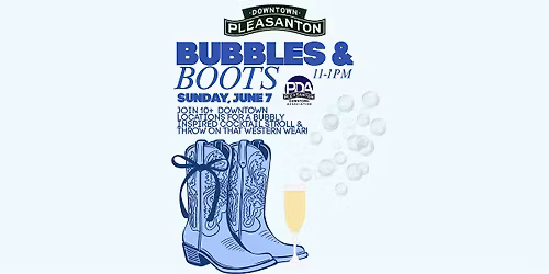 Weekends on Main: Bubbles & Boots Crawl