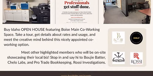 Business Open House - Boise Main Co-working Space