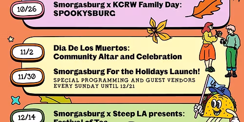 This FALL at Smorgasburg LA...