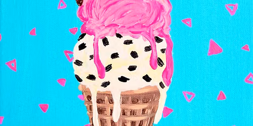 KIDS ART CLASS- "Ice Cream Cone"