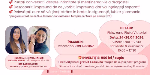 Un weekend pentru voi doi \u2013 \u201e\u021aine-m\u0103 str\u00e2ns \u00een bra\u021be\u00ae\u201d \ud83c\udf1f