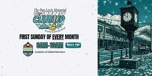 Dan Lewis "Keep Sanford Sparkling" cleanup