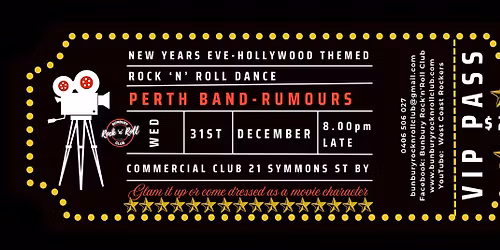 New Years Eve Hollywood Themed Rock 'n' Roll Dance