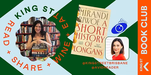 King St Book Club December Author Event  Book + Conversation + Wine & Eats