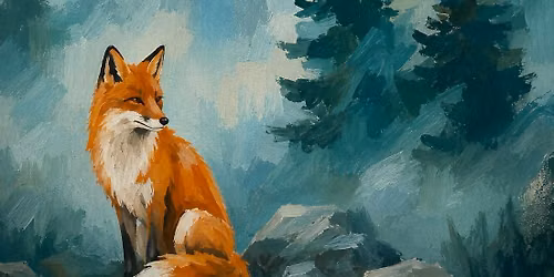 Fox in Misty Pines