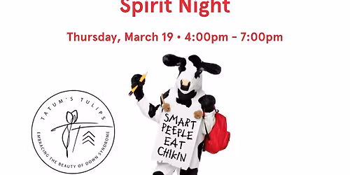 World Down Syndrome Day Spirit Night supporting Tatum's Tulips