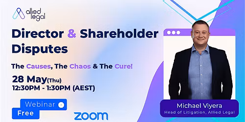[FREE WEBINAR] Director & Shareholder Disputes