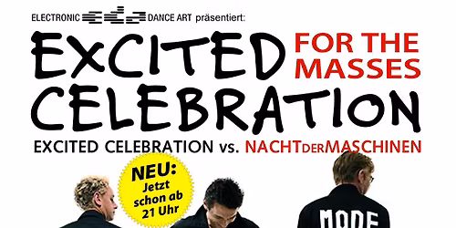 Excited Celebration vs Nacht der Maschinen auf 2 Floors - Neu: Start ab 21:00h! 