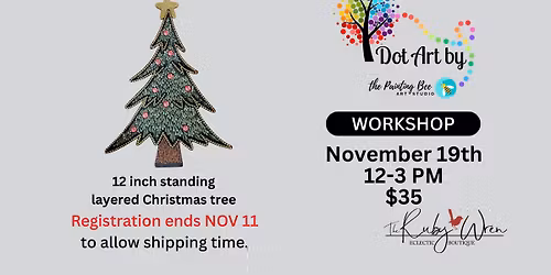 Dot Art 12" Standing Layered Tree Workshop