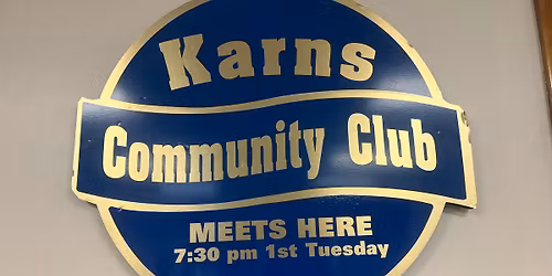 Karns Community Club monthly meeting