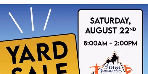 1st annual sinai gymnastics yard sale!