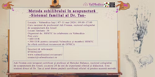 Metoda echilibrului \u00een acupunctur\u0103 \u2013 Sistemul familial al Dr. Tan-