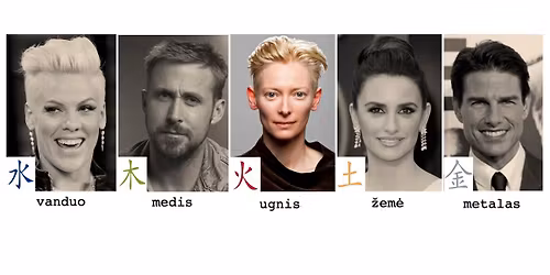 VILNIUJE: 5 ELEMENT\u0172 asmenybi\u0173 tipologija ir VEIDOSKAITA