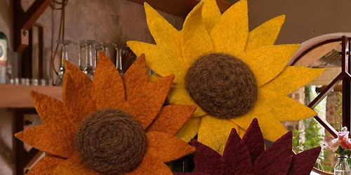 Sunflower Needle Felting & Wine Tasting with The Funky Squid