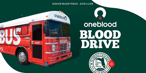 Big Red Bus Blood Drive at Florida Cracker Kitchen