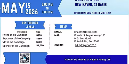 New Haven Native & PA State Representative Regina Young Returns Home