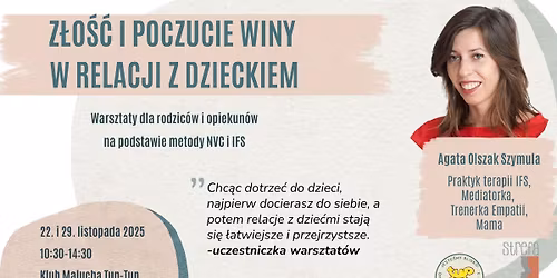 Z\u0142o\u015b\u0107 i poczucie winy w relacji z dzieckiem_Warsztaty w duchu Empatii