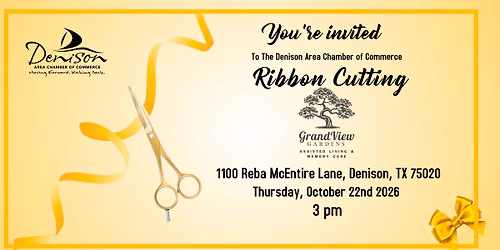 Denison and Sherman Joint Ribbon Cutting-Grandview Gardens Assisted Living & Memory Care 