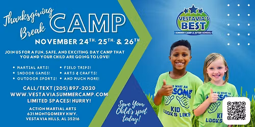 Thanksgiving Day Camp