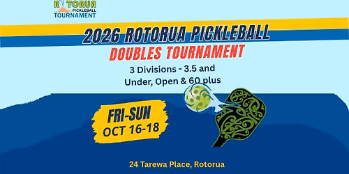 2026 Rotorua Pickleball Doubles Tournament