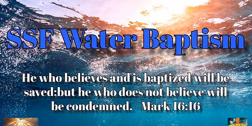 SSF WATER BAPTISM