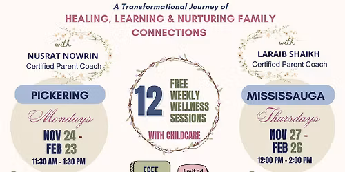 Sacred Motherhood Wellness Program (Mississauga) @Parenting Space