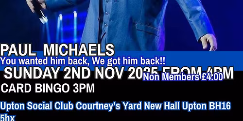 Welcome Back Paul Michael!