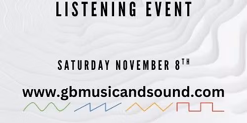 Studio Monitor Listening Event