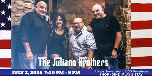 Free Music in the Plaza with The Juliano Brothers
