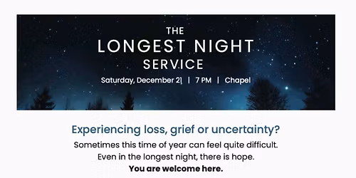 The Longest Night Service at Glen Mar Chapel