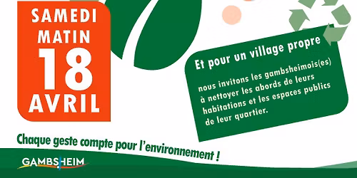 Nettoyage du ban communal