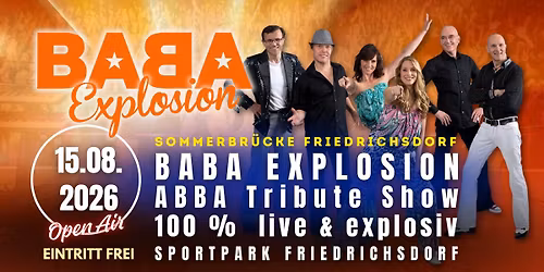 15.08.2026 - BABA Explosion \/ ABBA Tribute Show im Sportpark Friedrichsdorf - EINTRITT FREI!