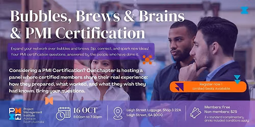 Bubbles, Brews & Brains and PMI Certification
