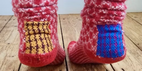 Knitwear Visible Mending at the Muswell Hill Creatives Make & Mend Festival
