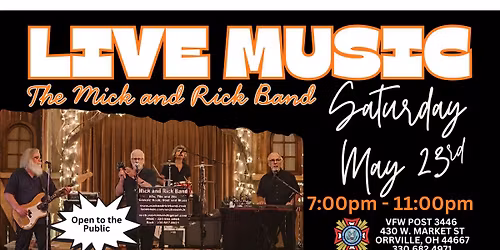 Orrville VFW Presents The Mick and Rick Band