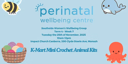 Southside Women's Wellbeing Group - K-Mart Mini Crochet Animal Kits
