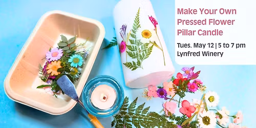Make Your Pressed Flower Pillar Candle