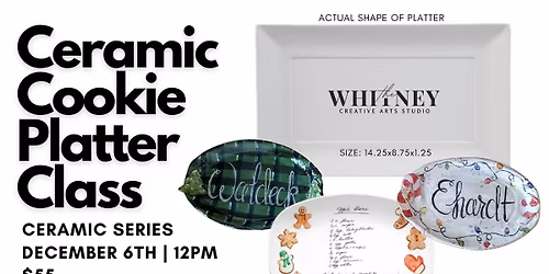 Ceramic Cookie Platter Class
