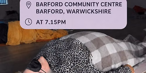 Guided Breathwork Journey with Jess at Barford Community Centre.