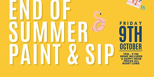 END OF SUMMER POOL PARTY THEMED PAINT AND SIP! ONLY @ LITERATI CAFE