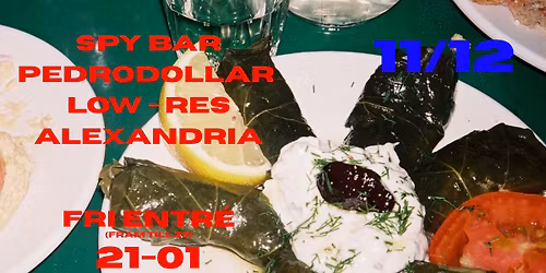 PEDRODOLLAR \u27a3 LOW-RES \u27a3 ALEXANDRIA \u27a3 SPY BAR