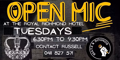 2nd & 4th Tuesdays, SongsOnStage@Royal Richmond Hotel