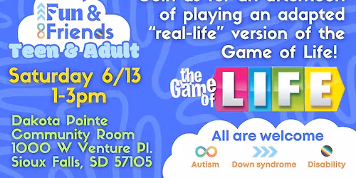 \ud83c\udfb2 Game of Life: Teen & Adult June Gathering
