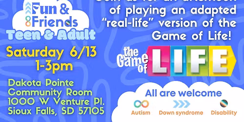 \ud83c\udfb2 Game of Life: Teen & Adult June Gathering