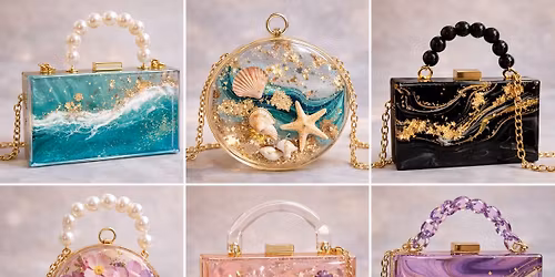 \ud83c\udf38 Resin Floral Clutch Workshop \ud83c\udf38