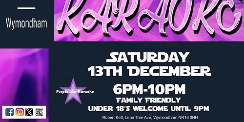 Karaoke at The Robert Kett, Wymondham