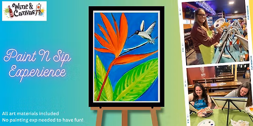 Margs & Murals Noblesville- Hummingbird in Paradise