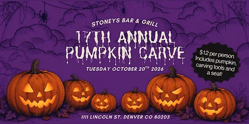 Stoney's 17th Annual Pumpkin Carve