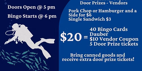 Bingo Night For Copperas Creek Dive Team