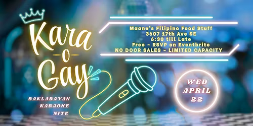 BaklaBayan Presents: KARA-o-GAY Karaoke Nite 2026 (round 1)